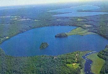 Pioneer Lake Overhead View